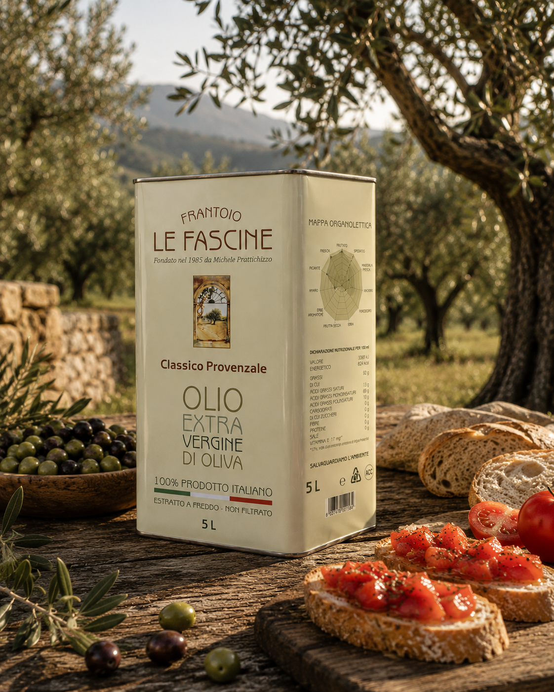 Olio Extravergine di Oliva Classico Provenzale in lattina da 5 litri
