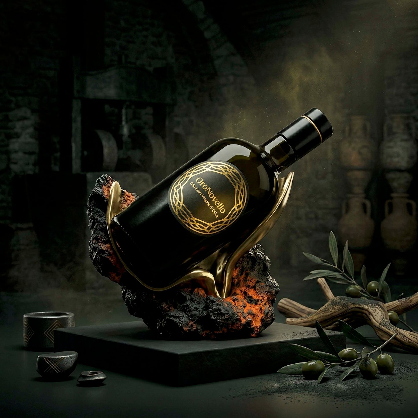 Olio Extravergine di Oliva “Oro Novello” in bottiglia di vetro da 500 ml