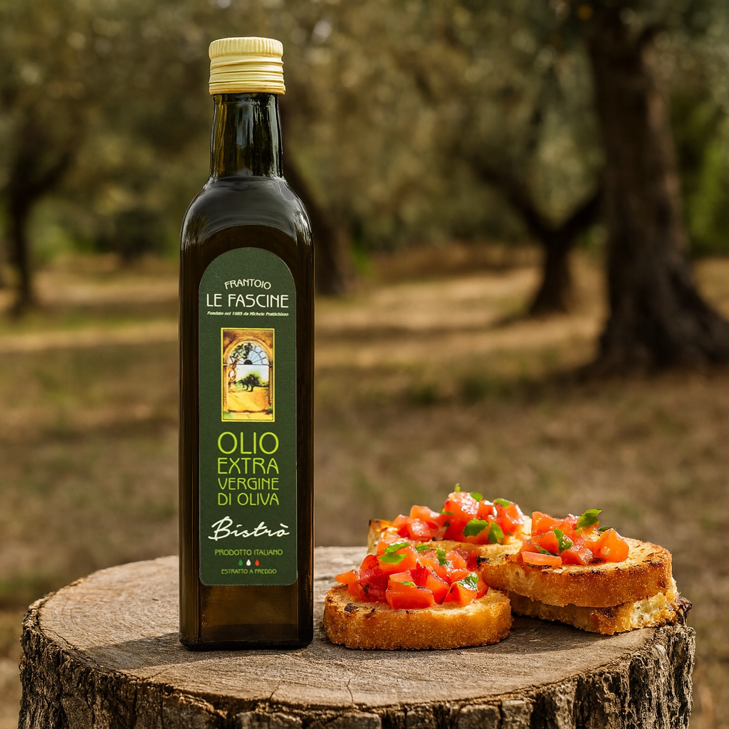 Extra Virgin Olive Oil “Bistrò” In 500 ml Glass Bottle