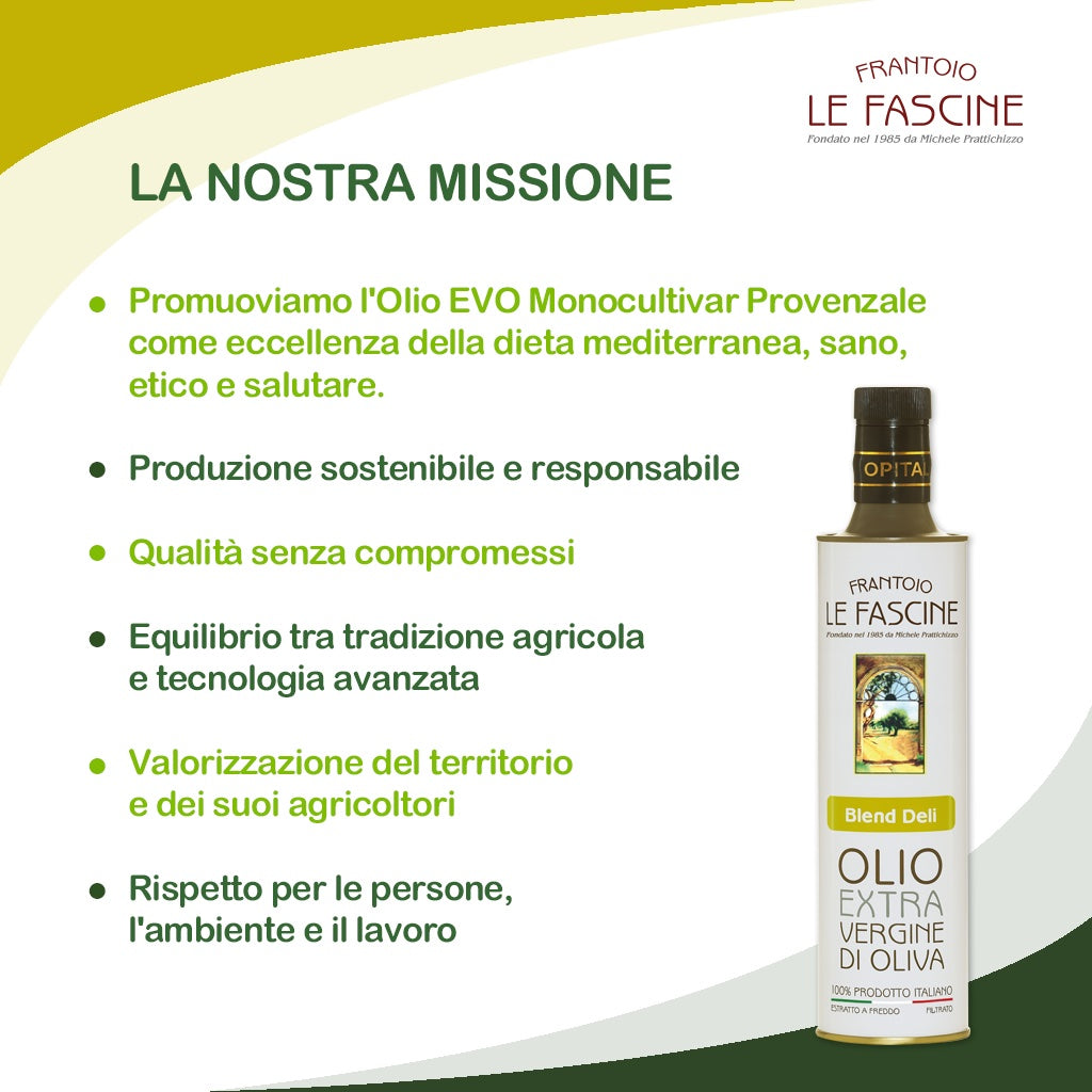 Extra Virgin Olive Oil “Blend Delì” in 6 Bottles of 750 ml