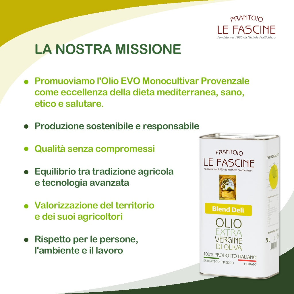 “Blend Delì” Extra Virgin Olive Oil in 5 litre can