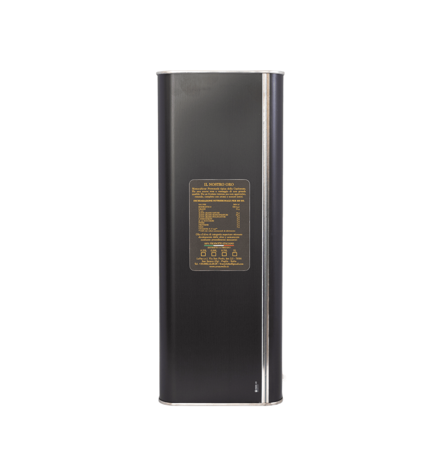 Olio Extravergine di Oliva “Oro Novello” in Lattina da 5 litri