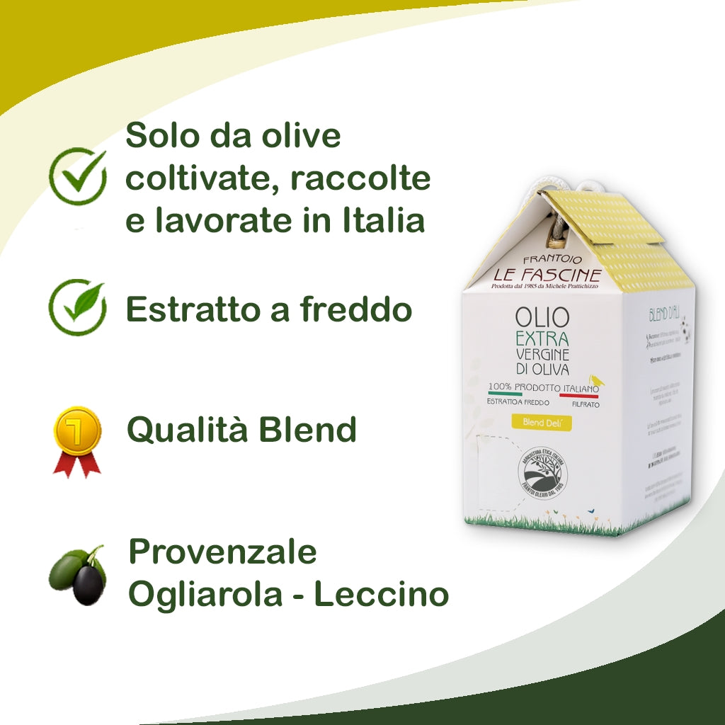 Olio Extravergine Di Oliva “Blend Delì” in Bag In Box da 3 Litri