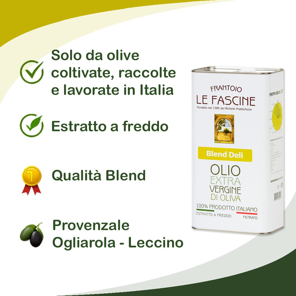 “Blend Delì” Extra Virgin Olive Oil in 3 Litre Can