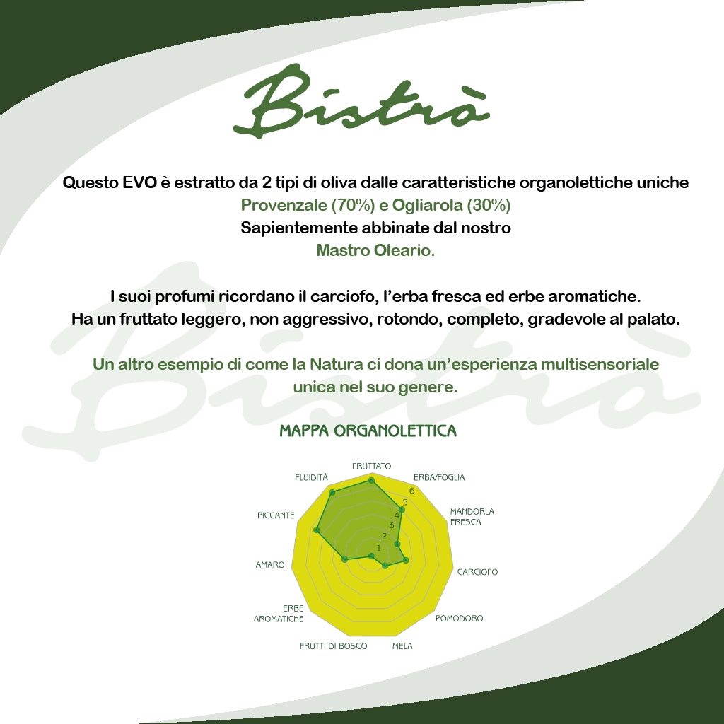 Olio Extravergine Di Oliva “Bistrò” in Bag In Box da 3 Litri