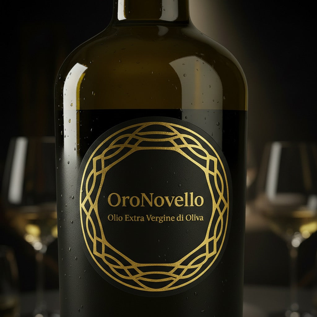 Olio Extravergine di Oliva “Oro Novello” in bottiglia di vetro da 750 ml